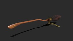 Nimbus 2000 prop, nimbus, harrypotter, broomstick, nimbus2000, asset, blender, vehicle, fantasy, noai