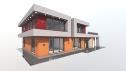 Virtual Reality House cottage, residence, vr, virtualreality, spatial, meta, hightech, virtual-reality, verse, metaverse, 3d, model, house, home, sketchfab, download, space