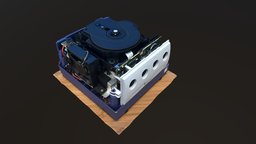 Inside of an nintendo gamecube (photogrammetry) capture, gaming, videogames, retro, console, nintendo, reality, junk, classic, vr, ar, gamecube, photogrametry, gmae, gameconsole, realitycapture-photoscan, realitycapture, photogrammetry