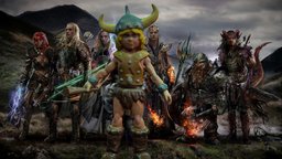Dungeons & Dragons Cartoon Bobby the Barbarian rpg, iphone, dd, gaming, tabletop, marvel, comic, action, dragons, miniature, dungeons, bobby, character, fantasy, sketchfab, scaniverse