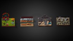 Polygon Zombie Environment Combo Pack spacecraft, polygonal, zombies, low-poly-model, zombieapocalypse, zombicide, zombies-lowply, zombie-creature