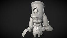 Pom-Pom sculpt, fanart, 3dprintable, anime, honkai, pom-pom, noai, starrail