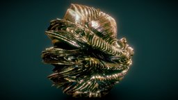 Digital Flower 1 fractal, generative, flower, mathematical-sculpture, fins, mathematical-art, mathematics-geometry, generativedesign, art, digital, abstract