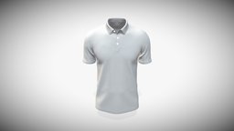 Mens Regular- Fit Quick- Dry Golf Polo obj, fbx, mens, polo, 3ddesign, gltf, clothingdesign, fashion-style, poloshirt, 3dclothing, 3dapparel, apparelclothing, digitalapparel, apparelfashion, poloclothing, polodesign