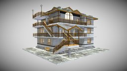 Mohar residence, unwrap, pbr, house, building