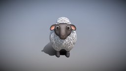 Sheep toon, cute, sheep, white, pet, cartoony, mammal, cartoonish, nature, sweet, fluffy, lamb, cartooncharacter, fluff, cartoon-character, stylized-character, cartoon, animal, cartoon-sheep, stylized-sheep