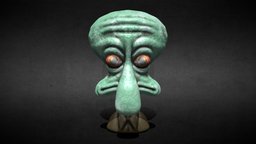 Day 27 eye, sculpt, death, dead, sculpting, spongebob, sculptgl, squidward, sculptjanuary, cartoon, sculpture, sculptjanuary21