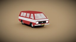 RAF Taxi Van low-poly van, soviet, taxi, raf, lowpoly, simple