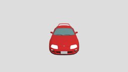 Low Poly Toyota Supra JZA80 Mark4 1994 japan, toyota, supra, jdm, car, race