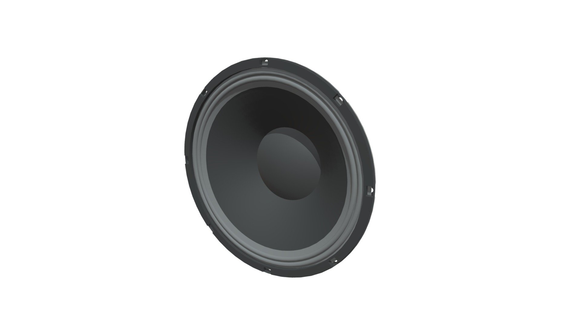 CC to Jojo Beerten (https://www.3dcontentcentral.com/secure/download-model.aspx?catalogid=171&amp;id=378087) - 12 Inch Bass Driver - 3D model by cavicom (@ASI) 3d model