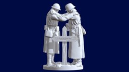 german french soldiers verdun world, cross, french, soldier, german, first, statue, ww1, memorial, belgium, verdun, belgian, sculpture, war, btitish