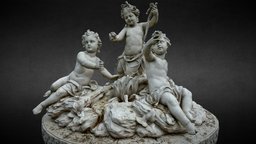 Statue Aux Enfants dits " de Versailles " france, kids, heritage, statue, heritage-photogrammetry, heritage-3dscanning, photogrammetry