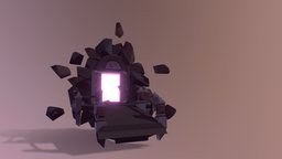 Magic Gate ( Low Poly ) gate, historic, architectural, fairy, magical, blender-3d, low-poly-blender, fantasy, magic