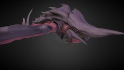The Abyss Cutter-Artstation~Beneath the Waves shark, goblin, challenge, bone, ocean, scary, deep, the, cutter, waves, leviathan, abyss, eel, artstation, beneaththewaves, beneath, vorago, sors, character, asset, game, art, creature, monster, animated, dark, rock, sea