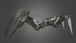 Model527 silo, 3d-coat, weapons, substance-painter, sci-fi, hardsurface