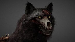 COD: Ghosts Hellhound dog, animals, hound, puppy, pup, canine, dogs, downloadable, hellhound, model, hellhounds, hellhound3dmodel, downloadablemodel
