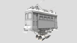 Tram steampunk, metro, cyberpunk, gt, trem, bond, 2077, futuristic, car, scifi-vehicle, cyberpunkcar, cyberpunk-verhicle