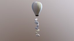 Hot Air Ballon Baby Mobile baby, toy, balloon, child, hot, balloons, childrensroom, air, home