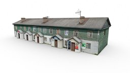 Residential Two-story House exterior, residential, russia, outdoor, denlog, house, building