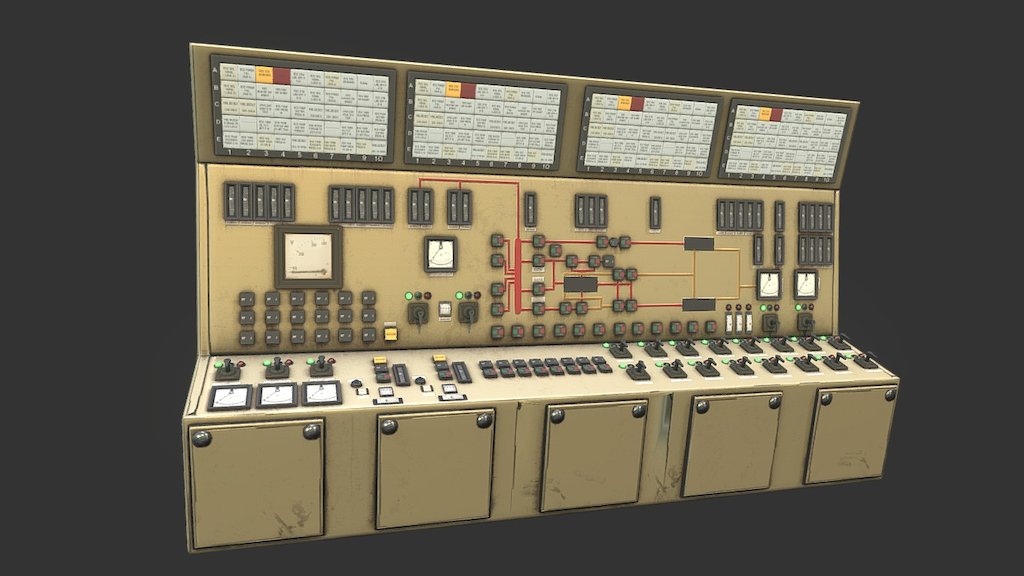 I just know you want to press all these buttons, you dirty little button presser you :>

2x1024 PBR maps

Made with 3DSMax and Substance Painter - Control Panels 01 - Buy Royalty Free 3D model by Renafox (@kryik1023) 3d model