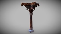 Temple pillars from Kerala indian, pillar, statue, religion, mythology, yoga, carved, buddhism, meditation, hindu, wood, sculpture, temple