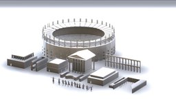 Low Poly Rome Set rome, ancient, low, poly