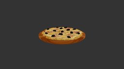 Eggs_meat_pizza photoscanning, 3dmodel