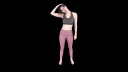 Female Scan body, fitness, bodyscan, exercise, engine, woman, anatomical, yoga, photogrammetry, asset, model, female, human, person, noai, human-engine
