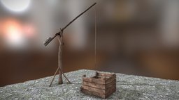 water well waterwell, 17th-century, animation, animated