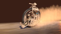 Raptor scificrate, monowheel, militaryvehicle, scifivehicle, scifi, military, discordmotorcyclechallenge, raptorvehicle, scifimilitary